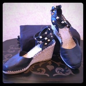 ASH Rockstud Ankle Wrap Sandals